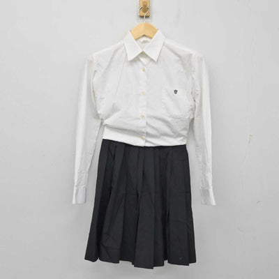 【中古】神奈川県 法政大学第二高等学校 女子制服 3点 (ニット・シャツ・スカート) sf058040