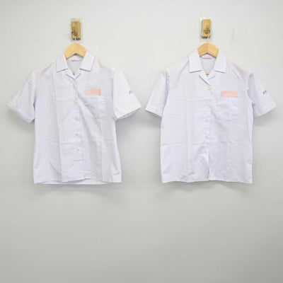 【中古】福岡県 久留米市立青陵中学校 女子制服 3点 (シャツ・スカート) sf058045