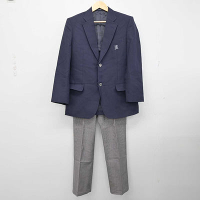 【中古】福岡県 筑水高等学校 男子制服 3点 (ブレザー・ズボン) sf058046