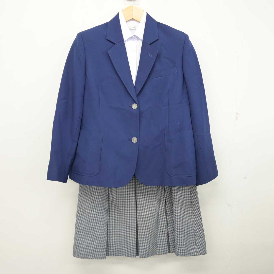 中古】千葉県 千葉市立山王中学校 女子制服 4点 (ブレザー 中古】千葉県 千葉市立山王中学校 女子制服 4点 (ブレザー