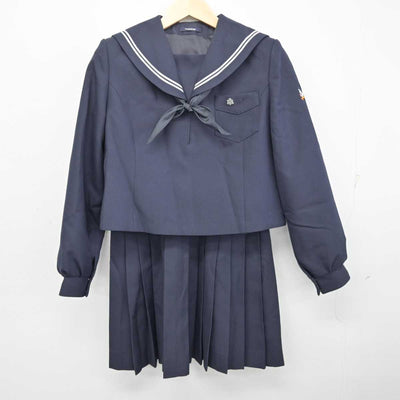 【中古】北海道 千歳高等学校 女子制服 3点 (セーラー服・スカート) sf058057