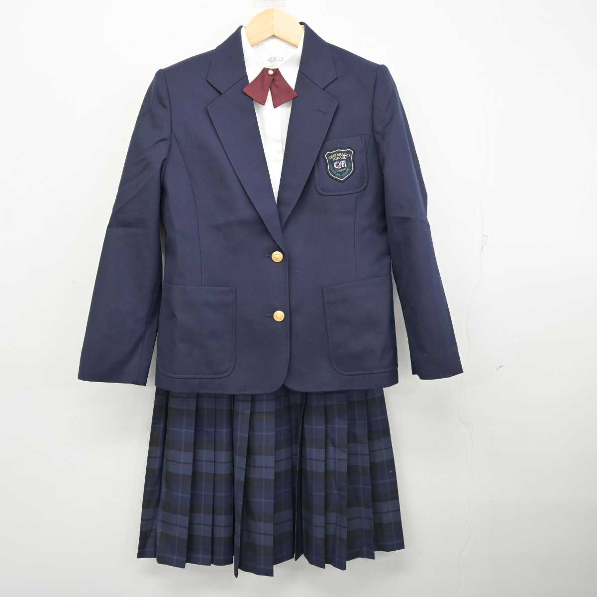 【中古】千葉県 ちはら台南中学校 女子制服 6点 (ブレザー・ベスト・シャツ・スカート) sf058065