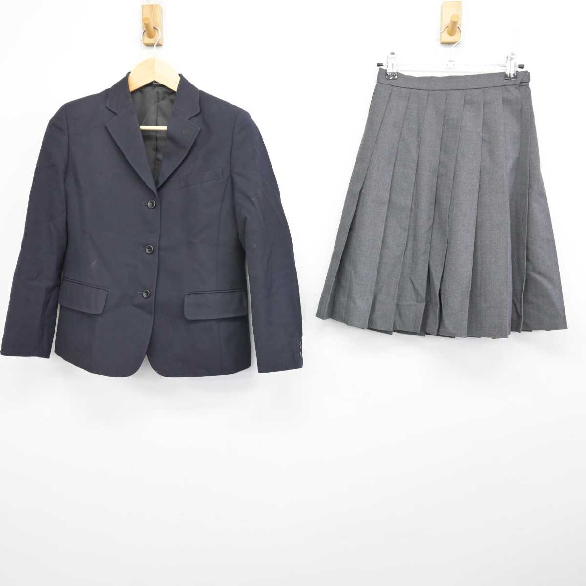 【中古】香川県 英明高等学校 女子制服 3点 (ブレザー・スカート) sf058080