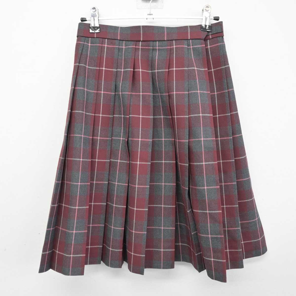 【中古】香川県 英明高等学校 女子制服 3点 (ニット・スカート) sf058081