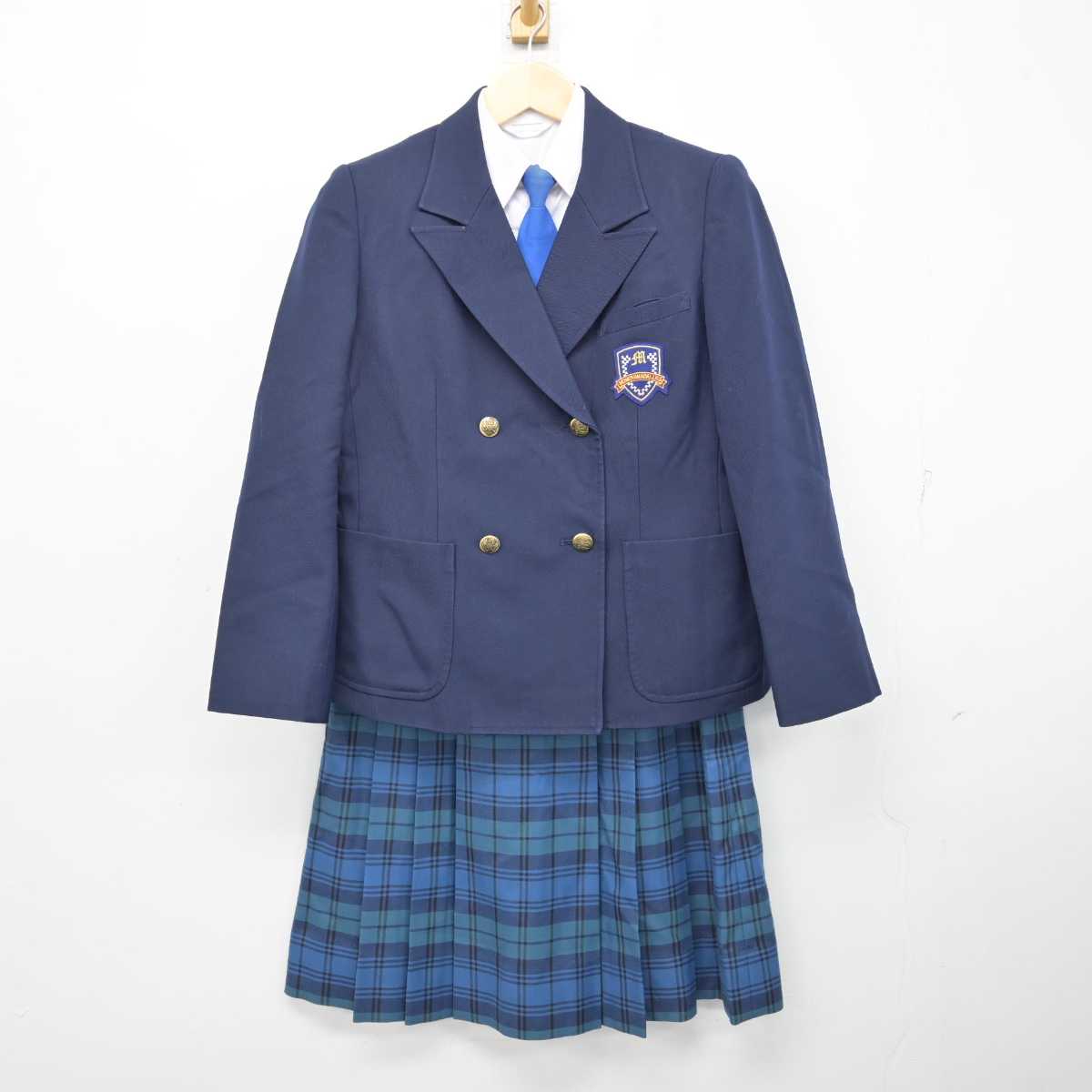 【中古】兵庫県 桃山台中学校 女子制服 4点 (ブレザー・シャツ・スカート) sf058095