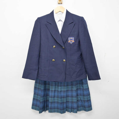 【中古】兵庫県 桃山台中学校 女子制服 3点 (ブレザー・シャツ・スカート) sf058096