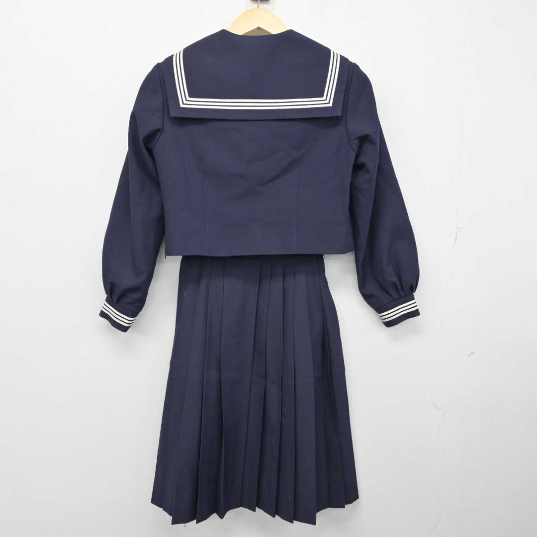 【中古】栃木県 矢板中学校 女子制服 4点 (セーラー服・スカート・スカート) sf058105