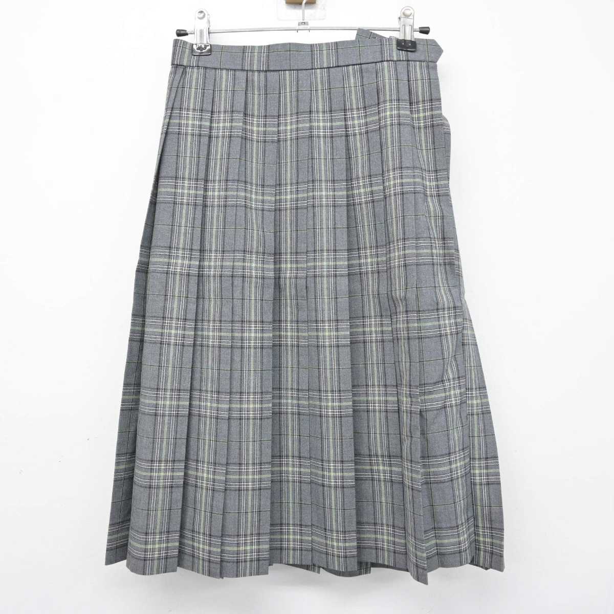 【中古】大阪府 交野高等学校 女子制服 3点 (ニットベスト・シャツ・スカート) sf058159