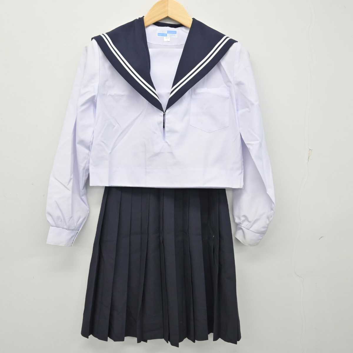 【中古】愛知県 刈谷東中学校 女子制服 2点 (セーラー服・スカート) sf058173