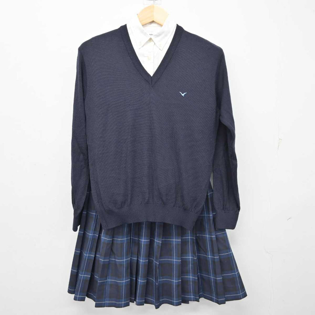 中古】福岡県 福岡講倫館高等学校 女子制服 3点 (ニット・シャツ・スカート) sf058178 | 中古制服通販パレイド