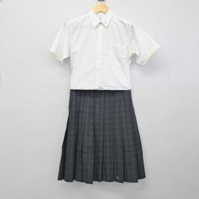 【中古】大阪府 金剛高等学校 女子制服 2点 (シャツ・スカート) sf058192