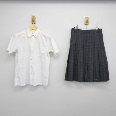 【中古】大阪府 金剛高等学校 女子制服 2点 (シャツ・スカート) sf058192