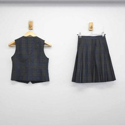 【中古】神奈川県 御所見中学校 女子制服 2点 (ベスト・スカート) sf058208