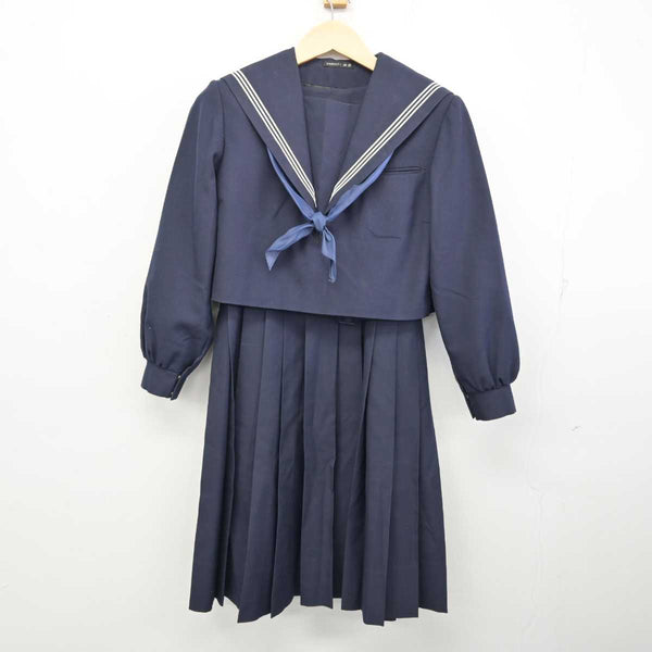 U516/S1088(中古/箱)福岡県 和白丘中学校 女子制服6点 /旧制服