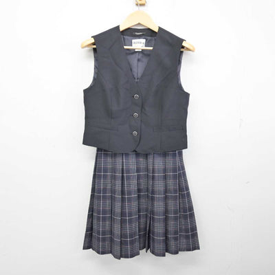 【中古】東京都 十条富士見中学校 女子制服 4点 (ブレザー・ベスト・スカート) sf058243