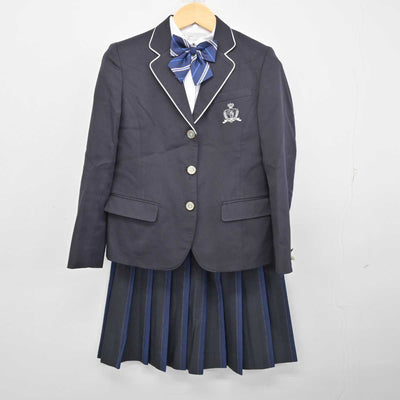 【中古】新潟県 日本文理高等学校  女子制服 4点 (ブレザー・シャツ・スカート) sf058287