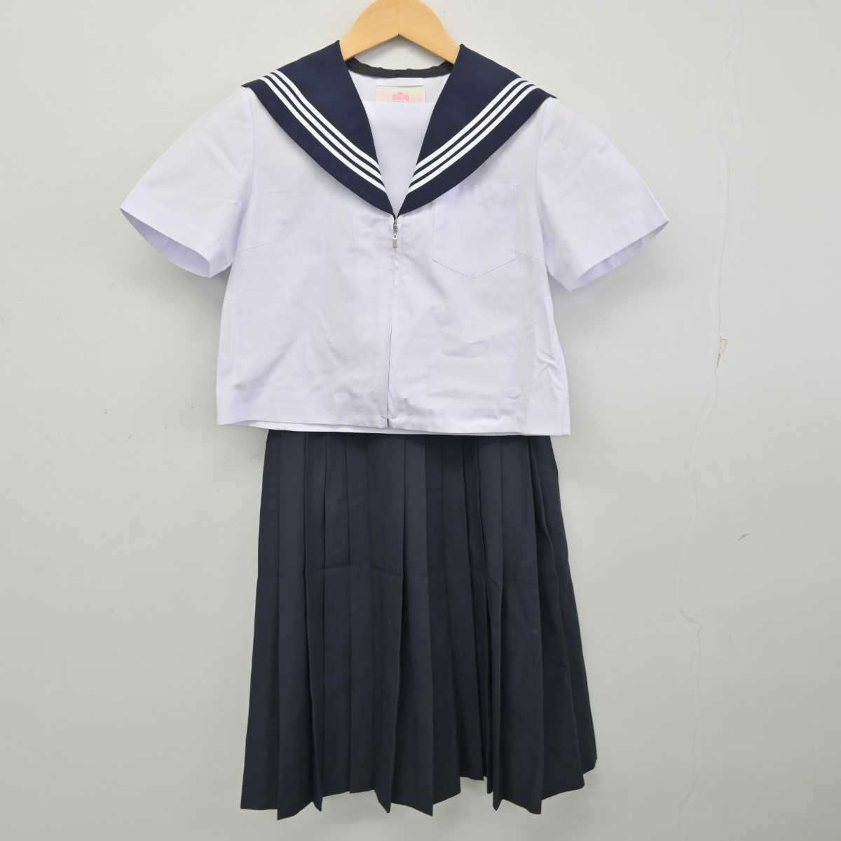 【中古】愛知県 名古屋市立猪高中学校 女子制服 4点 (セーラー服・スカート) sf058293