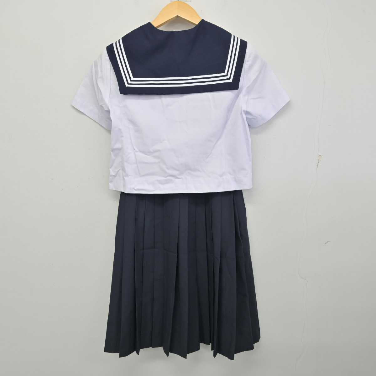 【中古】愛知県 名古屋市立猪高中学校 女子制服 4点 (セーラー服・スカート) sf058293