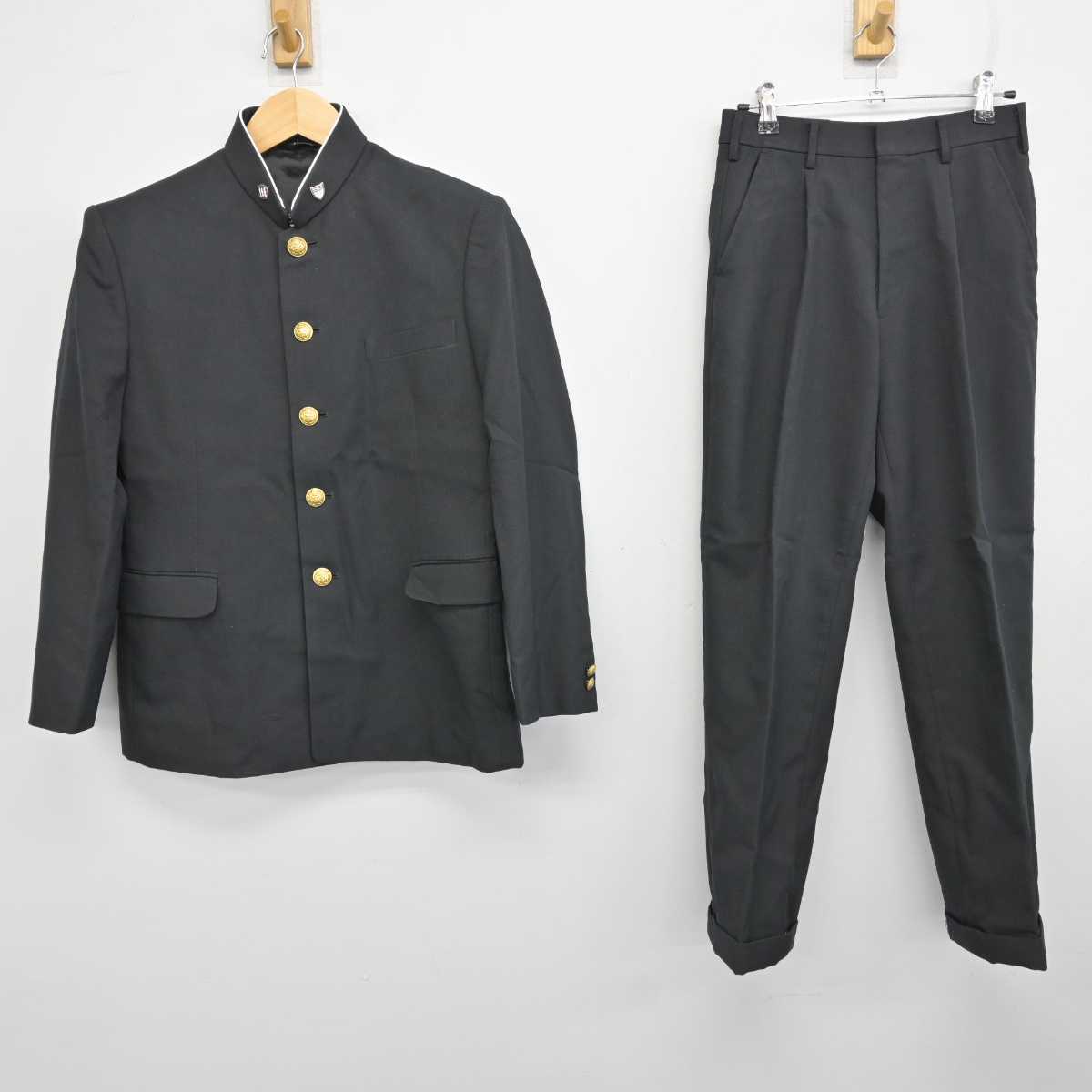 【中古】埼玉県 大宮工業高等学校 男子制服 4点 (学ラン・ズボン) sf058296