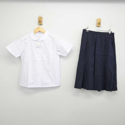 【中古】秋田県 土崎中学校 女子制服 2点 (シャツ・スカート) sf058316