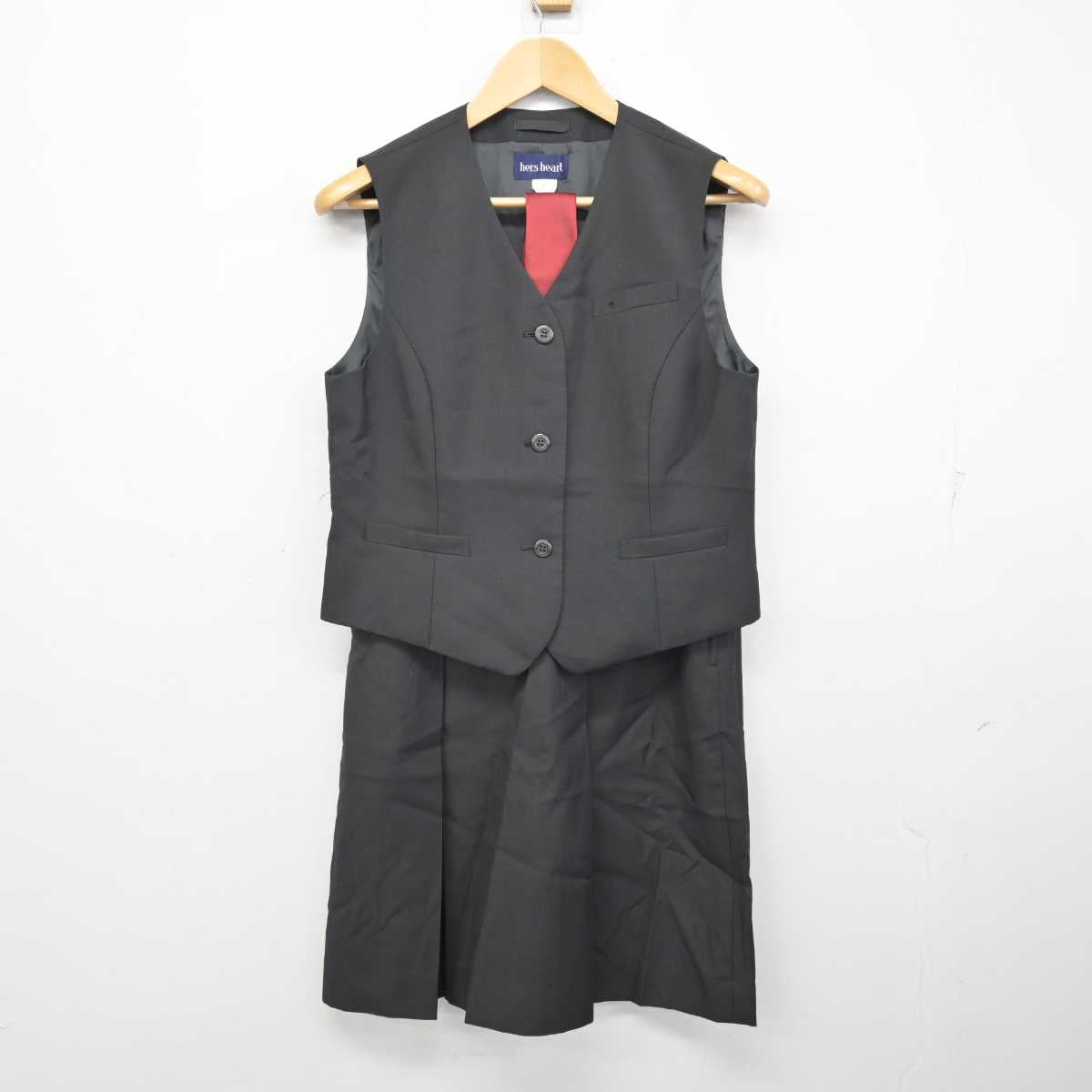 【中古】香川県 善通寺第一高等学校  女子制服 3点 (ベスト・スカート) sf058344