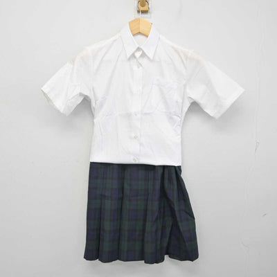 【中古】神奈川県 横浜市立森中学校 女子制服 2点 (シャツ・スカート) sf058353