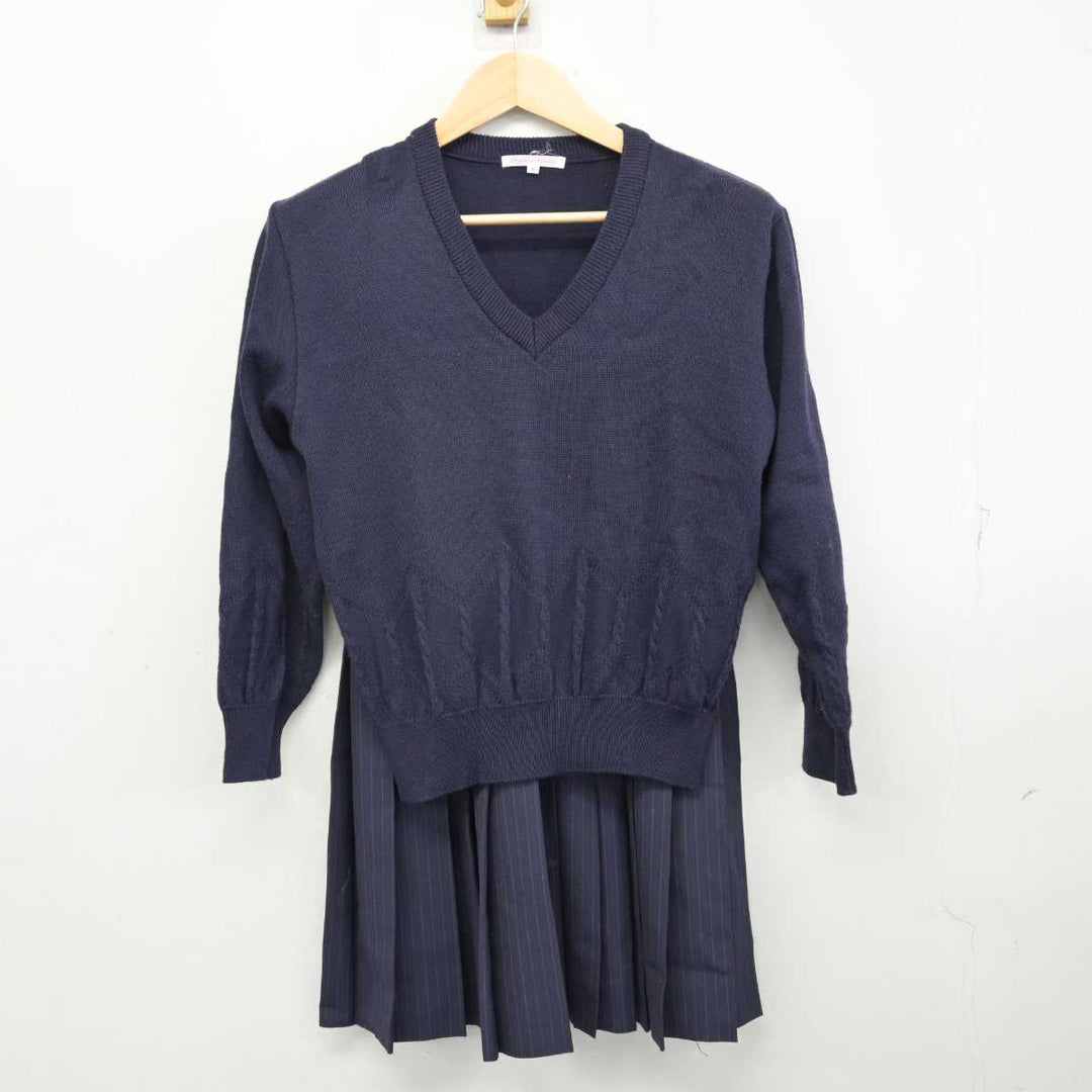 【中古】愛知県 藤ノ花女子高等学校 女子制服 2点 (ニット・スカート) sf058357 | 中古制服通販パレイド