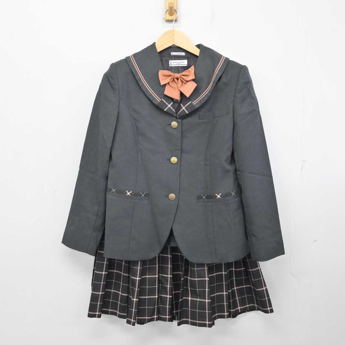 【中古】福井県 仁愛女子高等学校 女子制服 3点 (ブレザー・スカート) sf058372