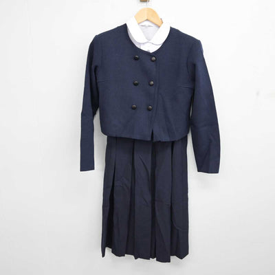 【中古】福岡県 福岡雙葉中学校・高等学校 女子制服 4点 (ブレザー・シャツ・ジャンパースカート) sf058394