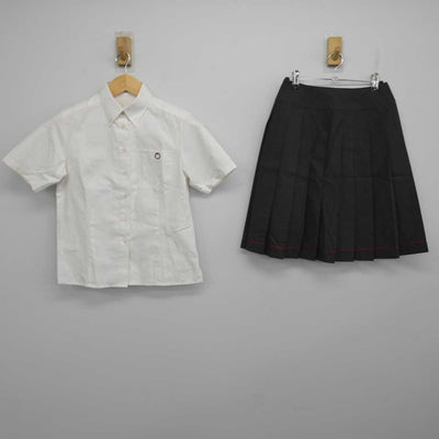 【中古】東京都 桜美林中学校・高等学校 女子制服 2点 (シャツ・スカート) sf058398