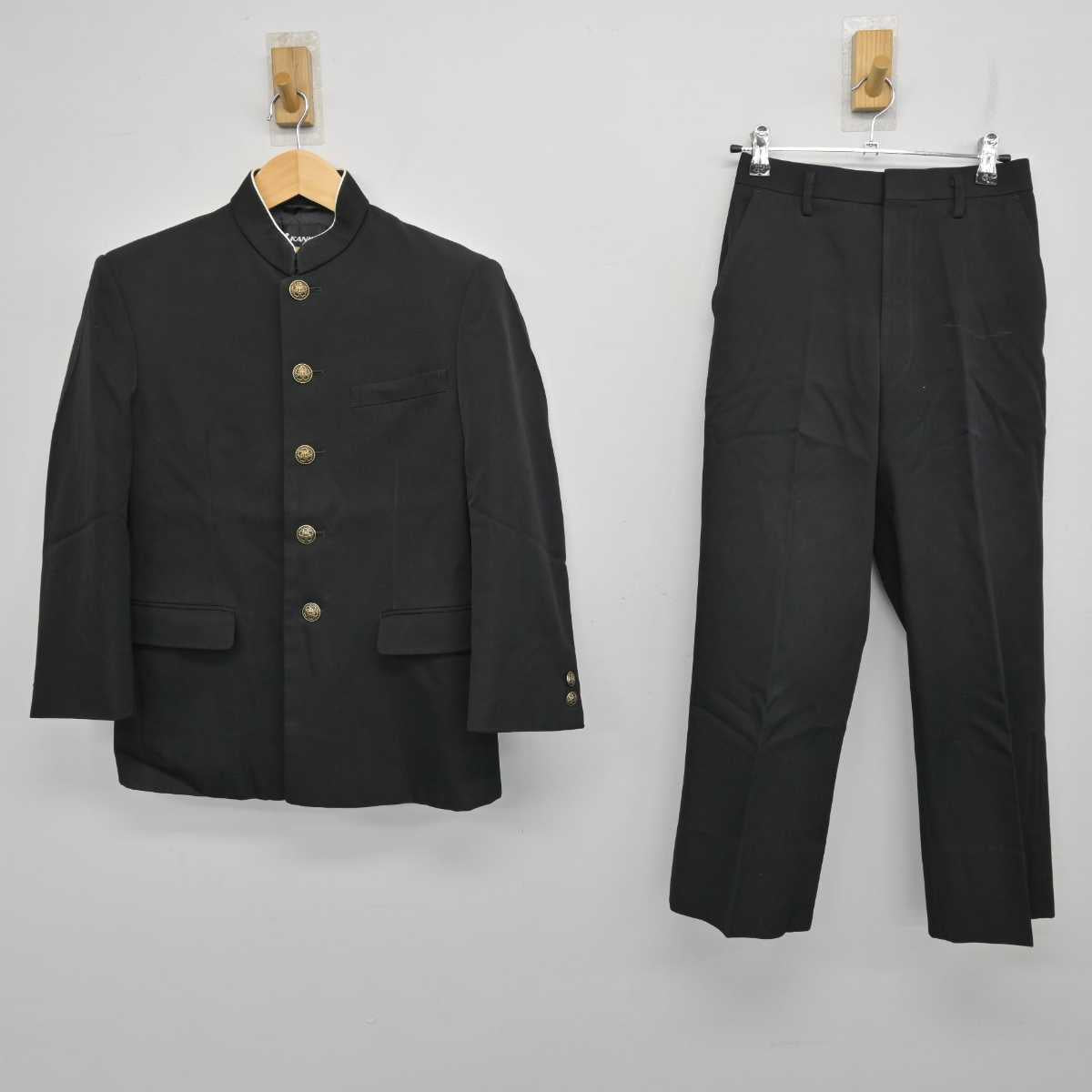 【中古】奈良県 生駒市立上中学校 男子制服 2点 (学ラン・ズボン) sf058415