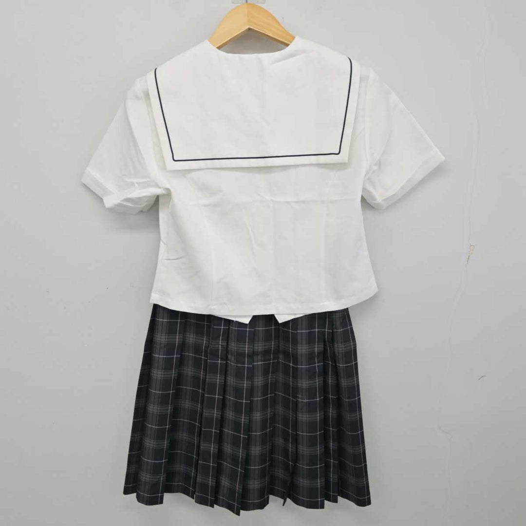 【中古】愛知県 菊華高等学校 女子制服 2点 (セーラー服・スカート) sf058437