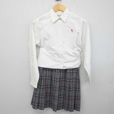 【中古】東京都 クラーク記念国際高等学校 女子制服 5点 (ブレザー・シャツ・スカート) sf058441