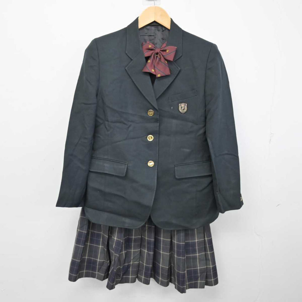 中古】大阪府 常翔学園高等学校 女子制服 3点 (ブレザー