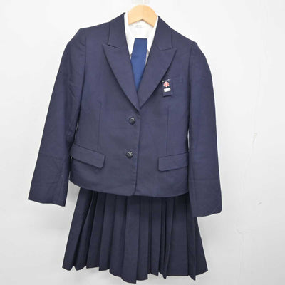 【中古】千葉県 匝瑳高等学校 女子制服 6点 (ブレザー・ベスト・シャツ・スカート) sf058463