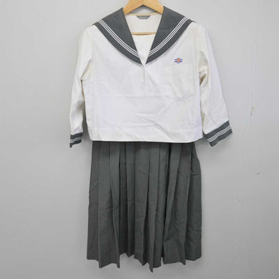 【中古】熊本県 八代高等学校 女子制服 2点 (セーラー服・スカート) sf058473