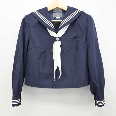 【中古】埼玉県 川口市立西中学校 女子制服 3点 (セーラー服・ジャンパースカート) sf058484