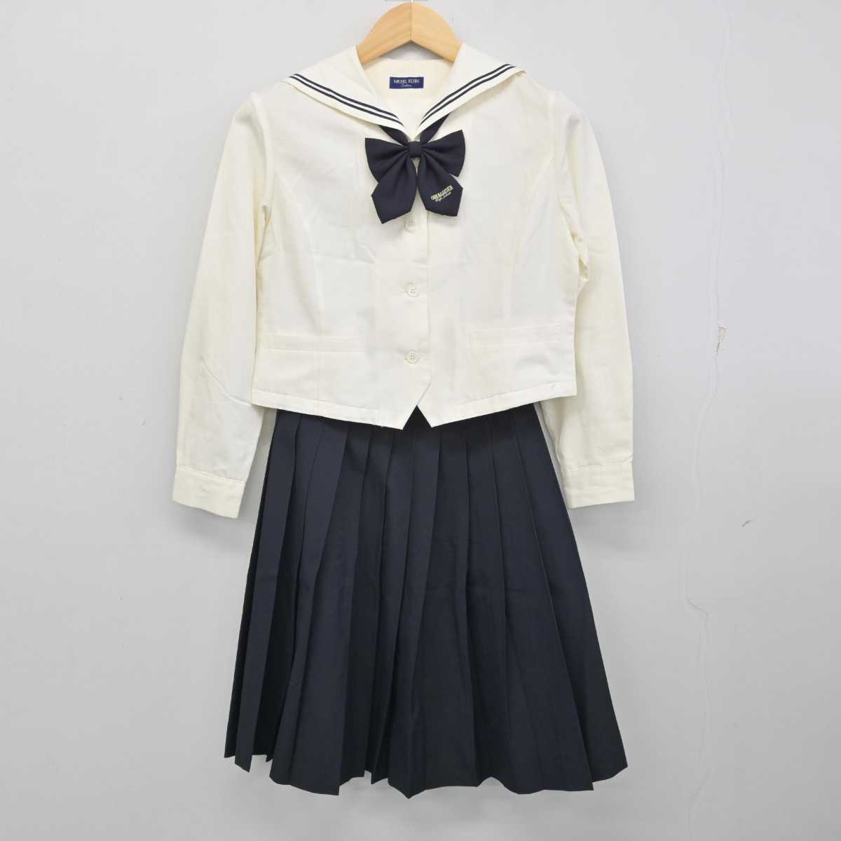 【中古】愛知県 桜花学園高等学校 女子制服 2点 (セーラー服・スカート) sf058489