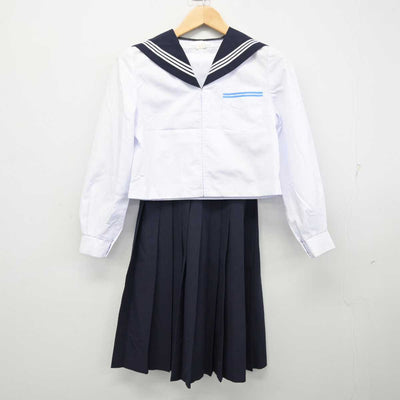【中古】北海道 永山南中学校 女子制服 3点 (セーラー服・スカート) sf058573