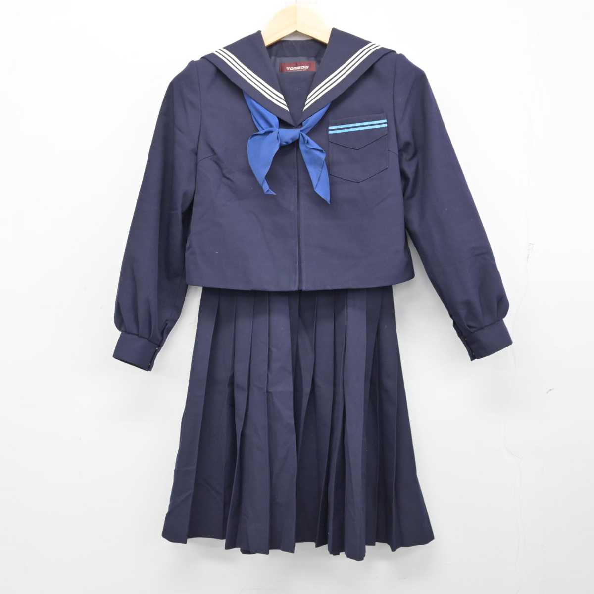 【中古】北海道 永山南中学校 女子制服 3点 (セーラー服・スカート) sf058576