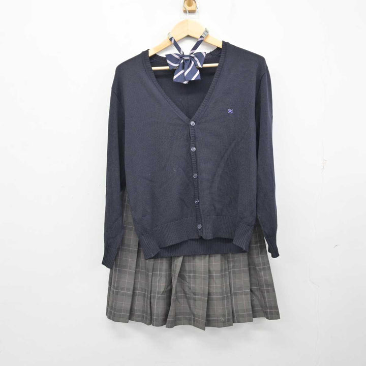 中古】千葉県 小金高等学校 女子制服 4点 (ブレザー・ニット