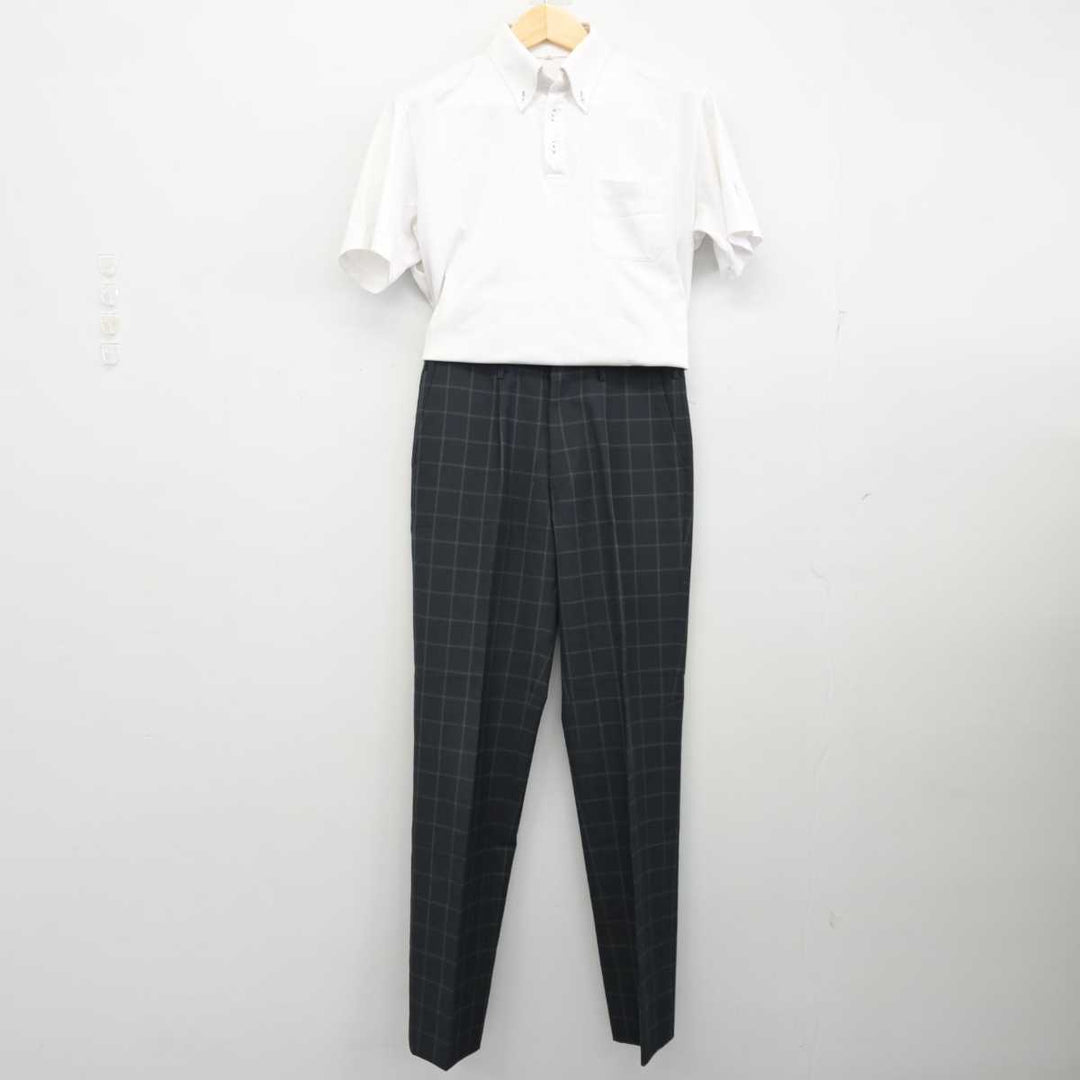 【中古】兵庫県 神戸大学附属中等教育学校 男子制服 3点 (シャツ・ズボン) sf058596