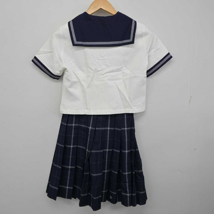 【中古】東京都 武蔵野大学中学校・高等学校 女子制服 3点 (セーラー服・シャツ・スカート) sf058638