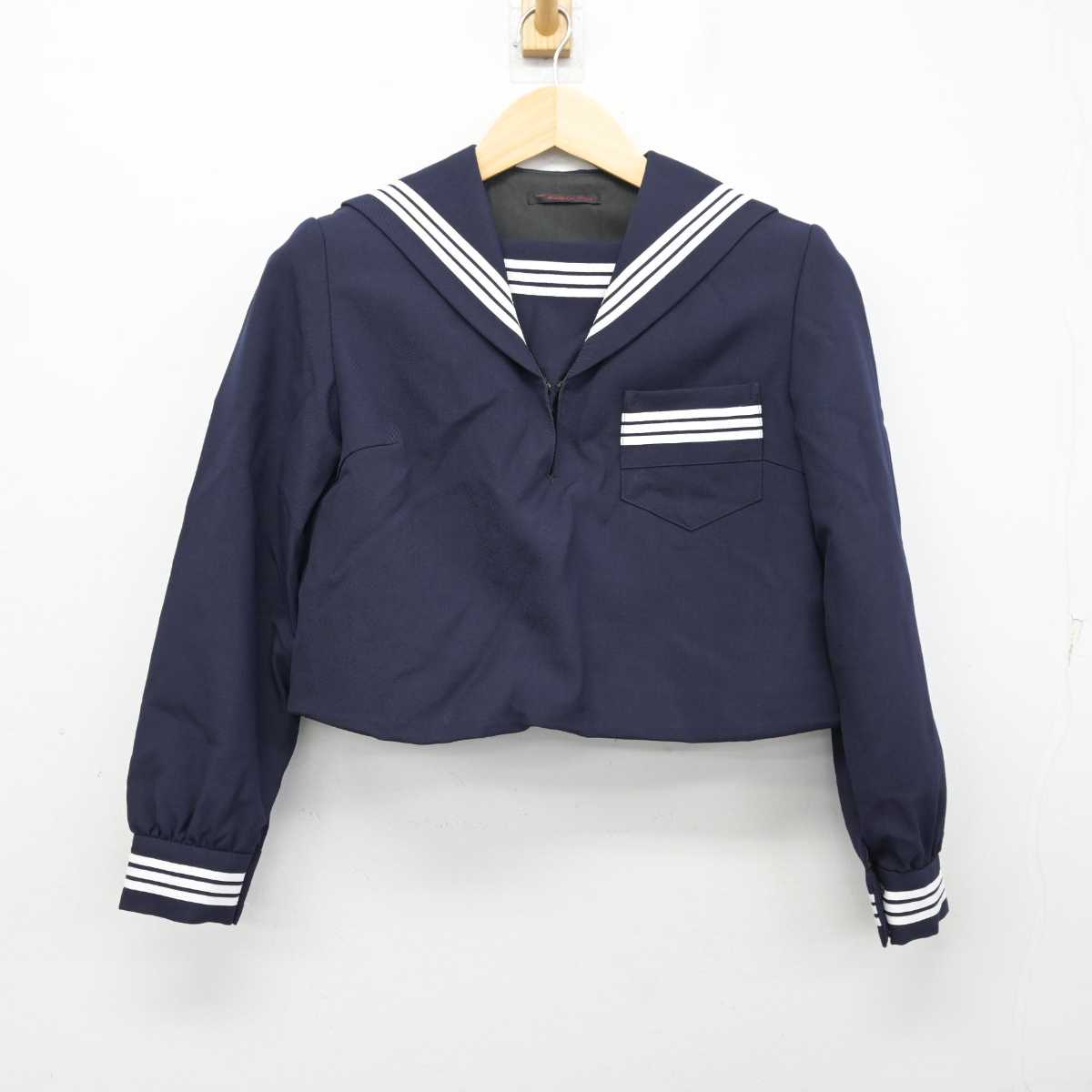 【中古】兵庫県 甲南女子中学校・高等学校 女子制服 2点 (セーラー服・スカート) sf058644