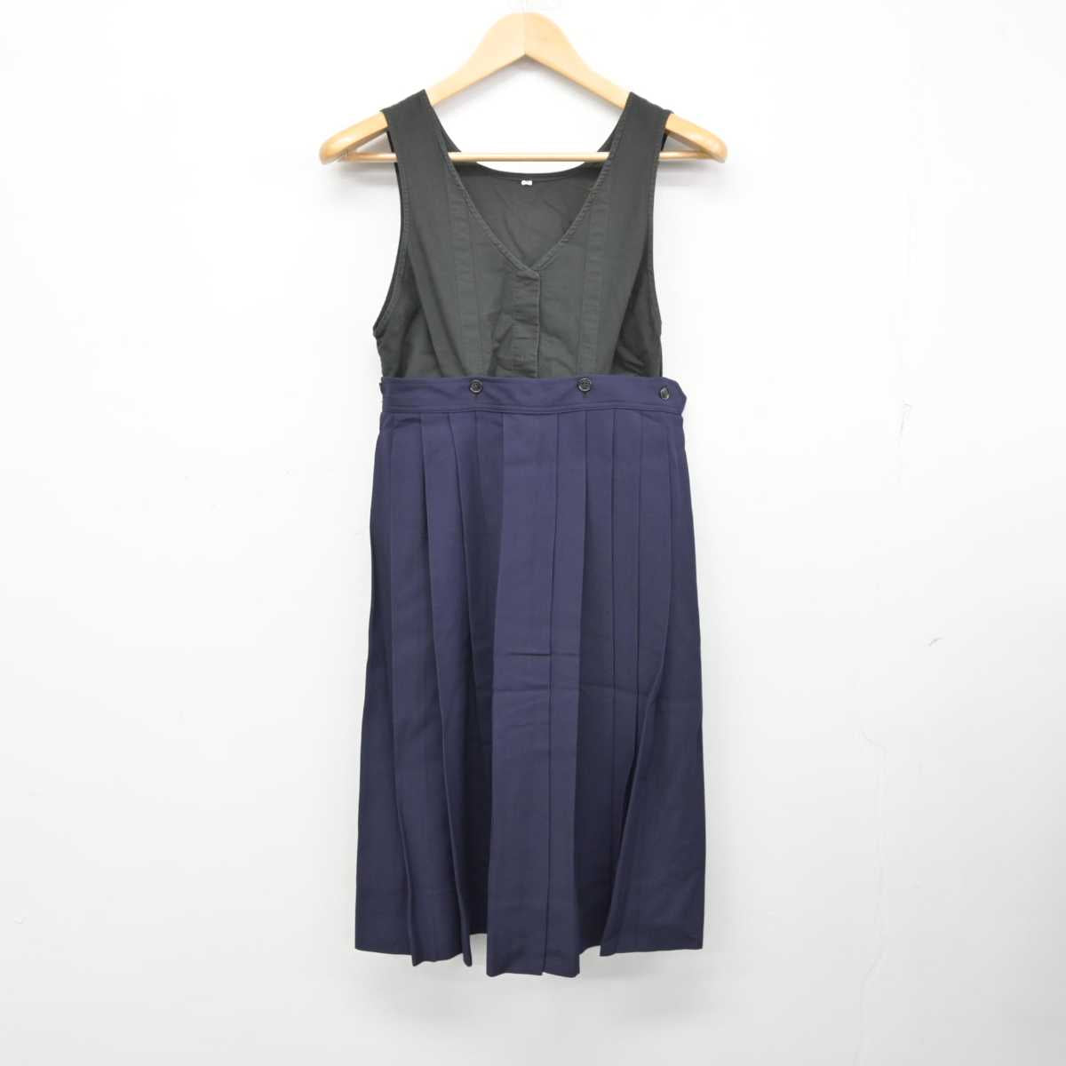 【中古】兵庫県 甲南女子中学校・高等学校 女子制服 2点 (セーラー服・スカート) sf058644