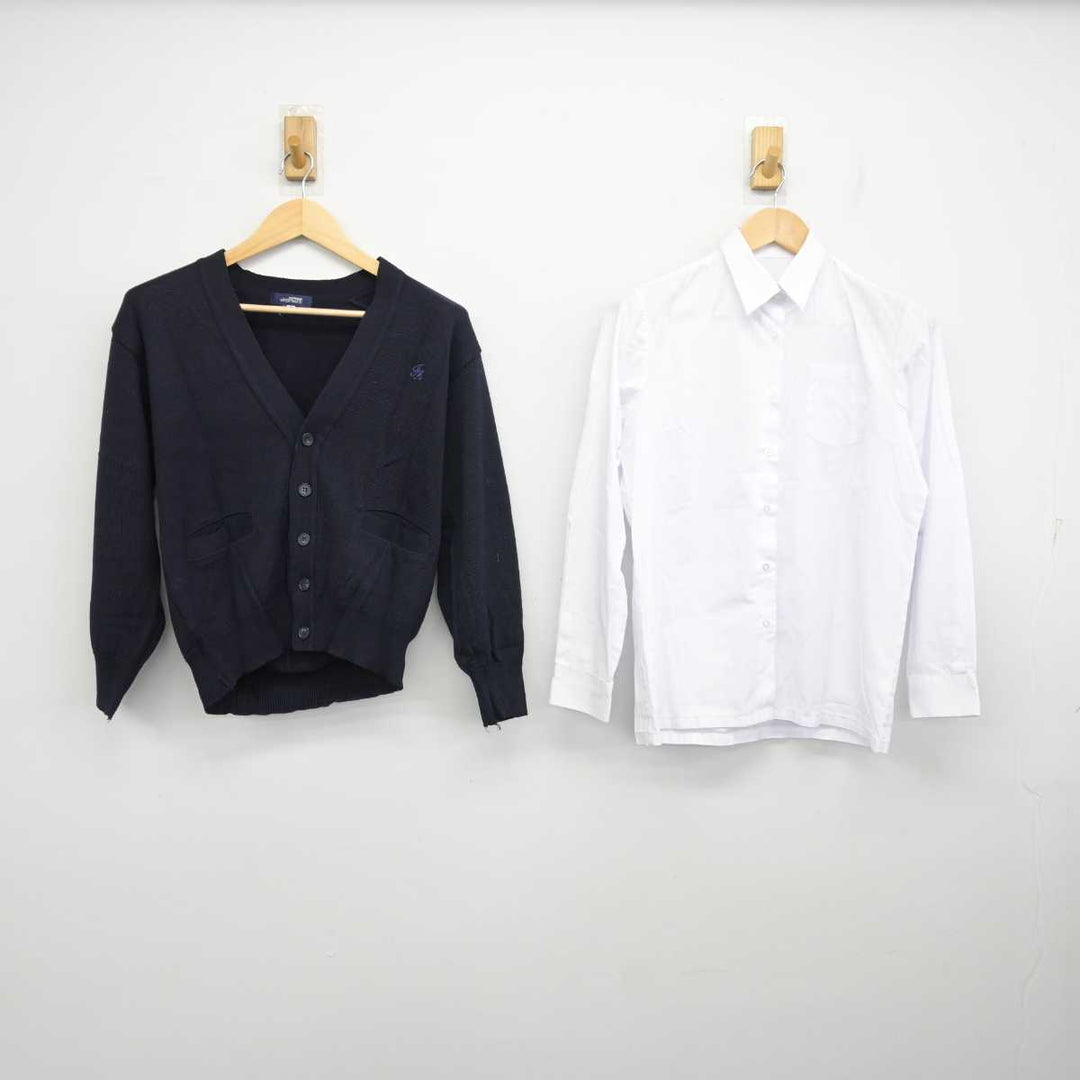 【中古】千葉県 船橋啓明高等学校 女子制服 3点 (ニット・シャツ・ズボン) sf058667