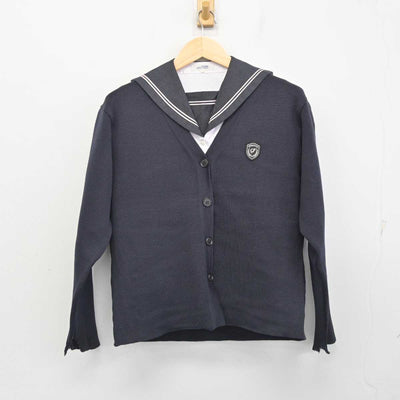 【中古】広島県 瀬戸内高等学校 女子制服 2点 (ニット・セーラー服) sf058676