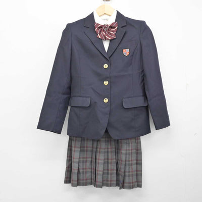 【中古】大阪府 枚岡樟風高等学校 女子制服 5点 (ブレザー・シャツ・スカート) sf058678