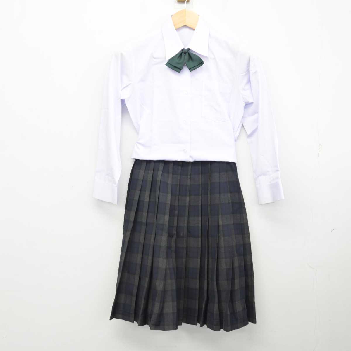 【中古】大阪府 成法中学校 女子制服 5点 (ブレザー・ベスト・シャツ・スカート) sf058680