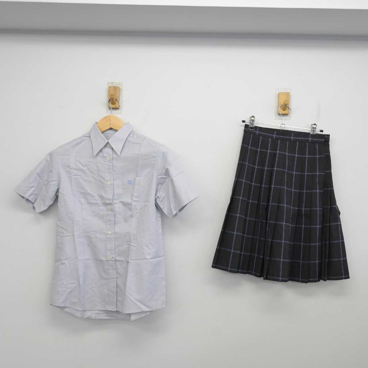 【中古】東京都 嘉悦学園かえつ有明中学校 女子制服 5点 (ニット・ニットベスト・シャツ・スカート) sf058688